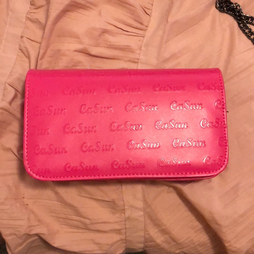 CaSun crossbody pink purse